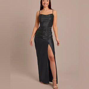 New David’s Bridal Celebrate DB Studio Black Bridesmaid Dress Size 8 Unaltered